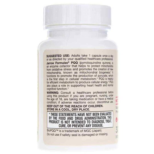 PQQ Pyrroloquinoline quinone 20 Mg, JRF